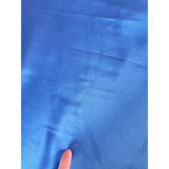 NWD Veronica Beard Sanderson Silk Satin Cowlneck Maxi Dress Gown Sz 8 Blue 2M455 - Picture 10 of 16